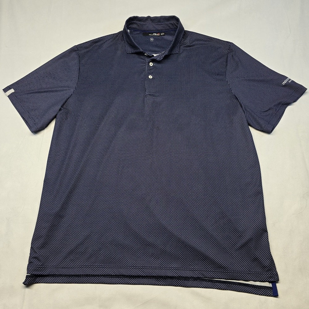 rlx ralph lauren Mens Polo Shirt Indian Wells Golf Resort Logo Blue‎